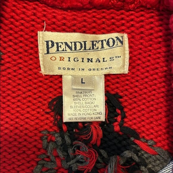 Vintage Pendleton Originals Cowboy Knit Denim Jacket/Sweater - Picture 8 of 12